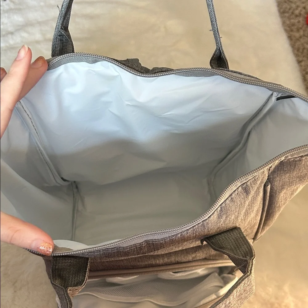 Elegant Gray Women's Baby Bag - Picture 3 of 6
